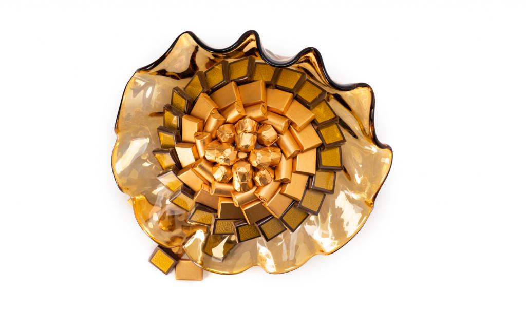 Get Well Soon Gold Shell Dish