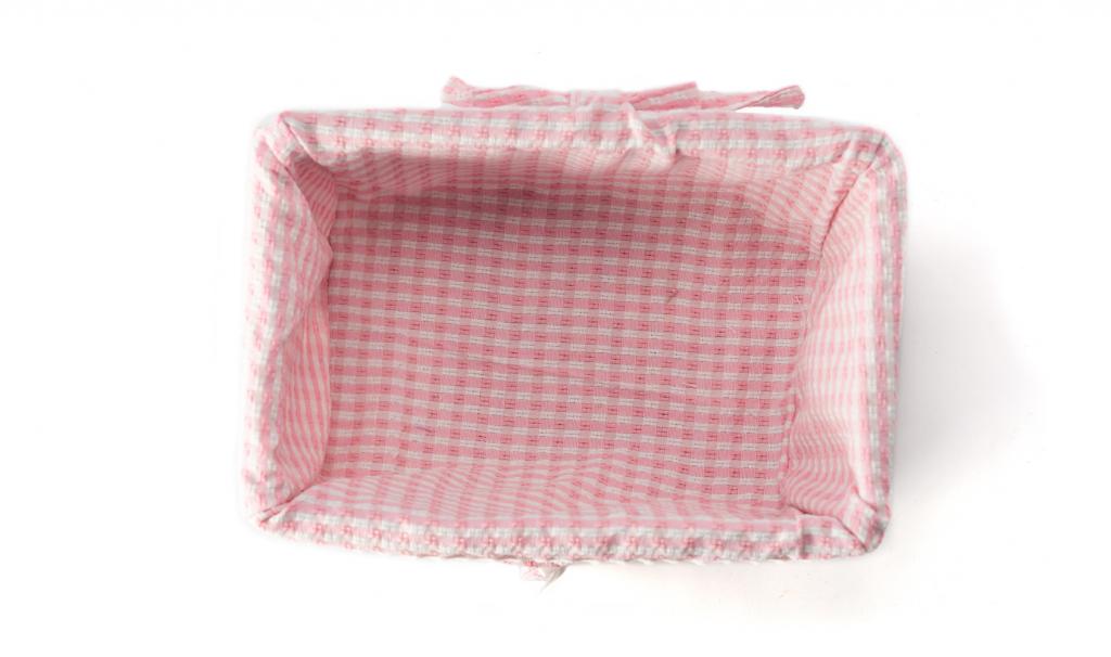 It's a Girl Basket Pink Meidum Rectangle