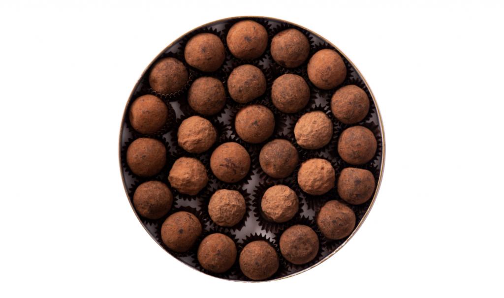 علبة ترافلز الشوكولاته (28 قطع) شوكولاتة فاتحة