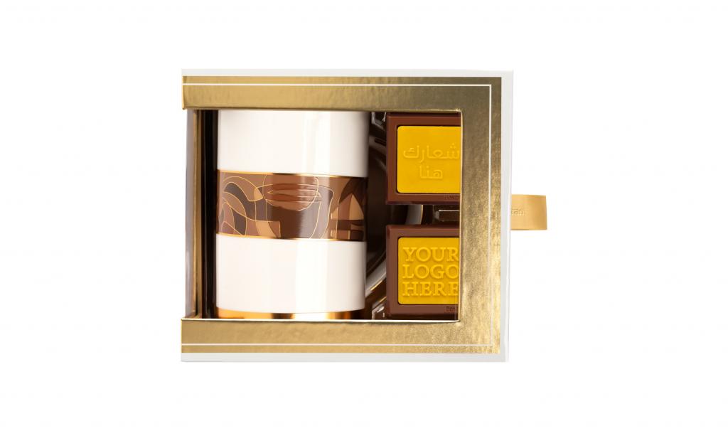 Brown Big Mug In A Gold Box