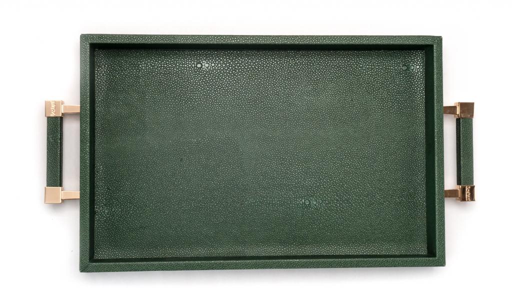 Get Well Soon Green Tray Small leathered 