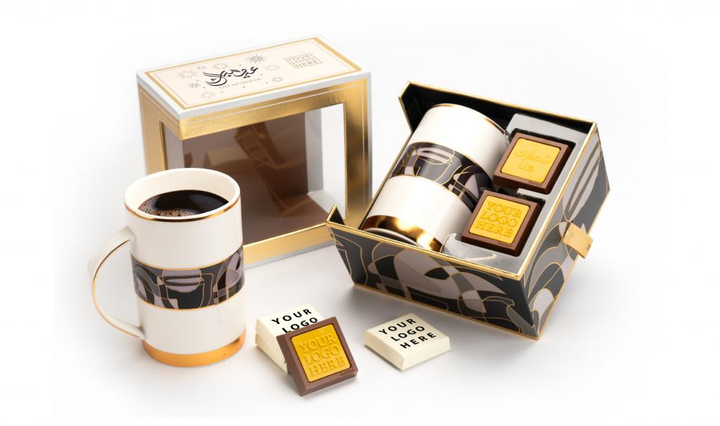 Black Big Mug In A Gold Box